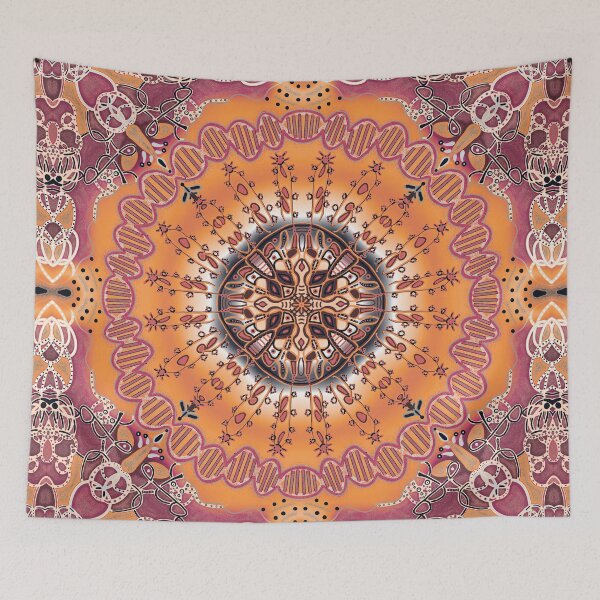Item preview, Surreal DNA and unicellular organism, orange version designed and sold by Osher-BioArt.