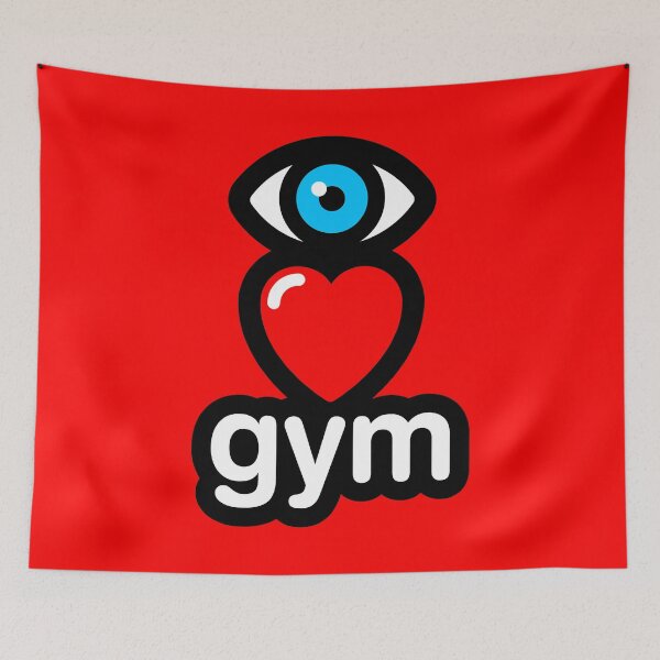 Item preview, i love gym (red - vertical) designed and sold by MisterSquid.