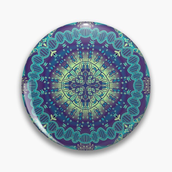 Item preview, Surreal DNA and unicellular organism, blue version designed and sold by Osher-BioArt.