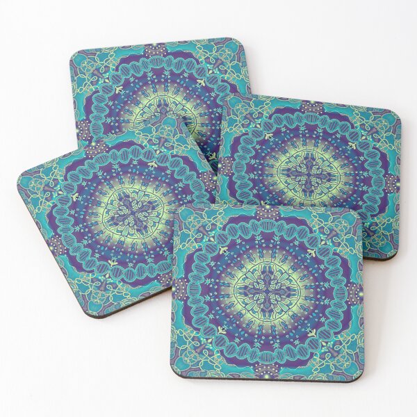 Item preview, Surreal DNA and unicellular organism, blue version designed and sold by Osher-BioArt.