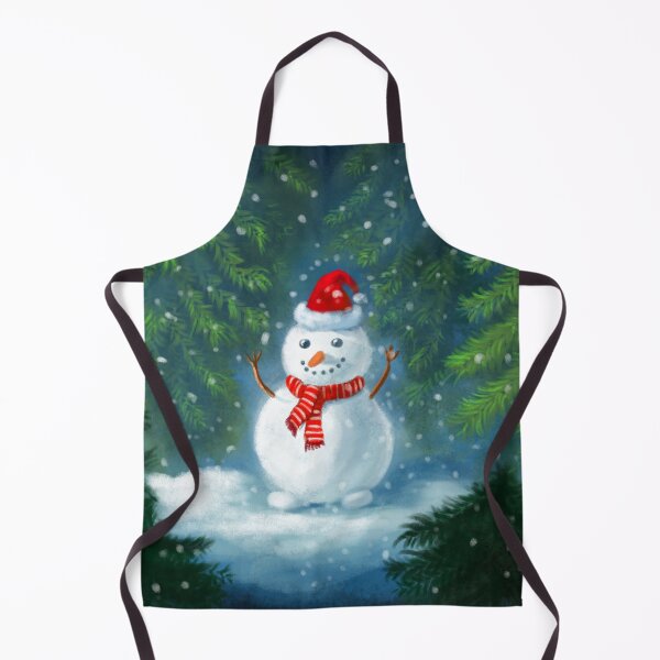 Item preview, Happy christmas snowman in winter forest designed and sold by luboffke.