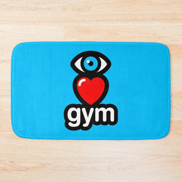Item preview, i love gym (blue - vertical) designed and sold by MisterSquid.
