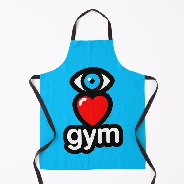 Item preview, i love gym (blue - vertical) designed and sold by MisterSquid.