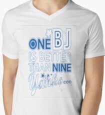 BJ is better than a Yank Men's V-Neck T-Shirt