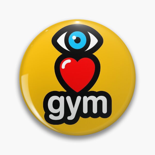 Item preview, i love gym (yellow - vertical) designed and sold by MisterSquid.