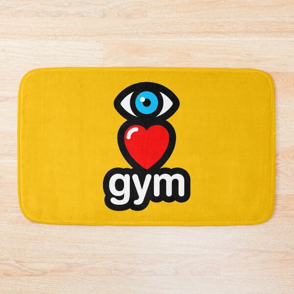 Item preview, i love gym (yellow - vertical) designed and sold by MisterSquid.