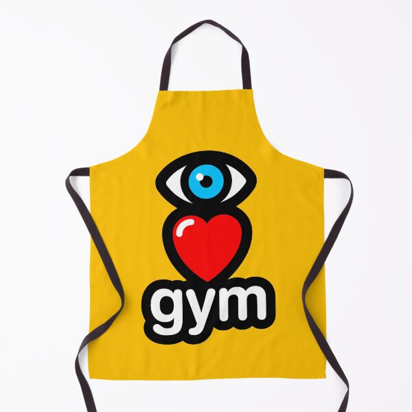 Item preview, i love gym (yellow - vertical) designed and sold by MisterSquid.