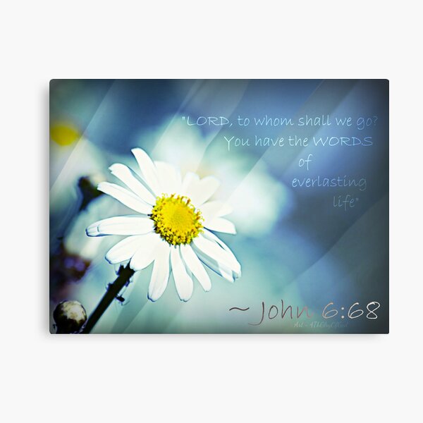 "Lord, You have the Words of Everlasting Life." Metal Print