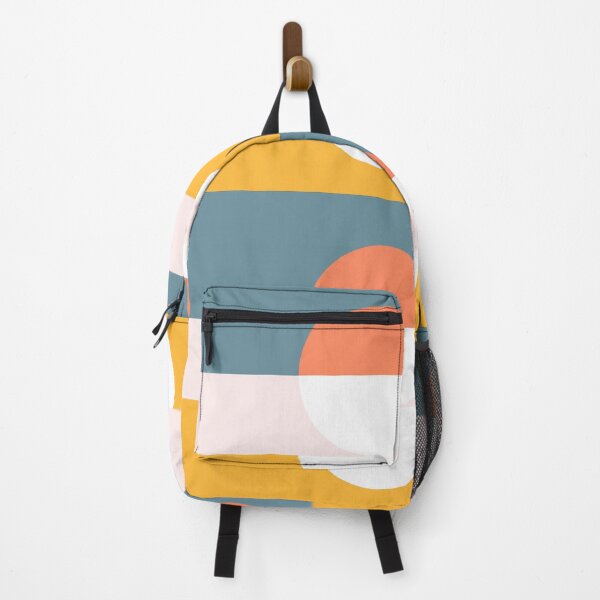 Item preview, Geometric Minimal Sunset Sunrise Pattern Bauhaus mid-century designed and sold by Yellow-Studio.