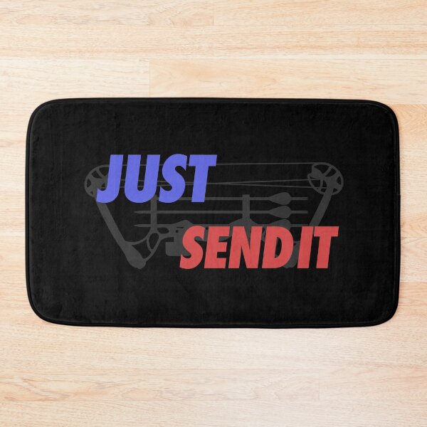 Item preview, JUST SEND IT - Compound Bow - Black Background  designed and sold by Tobias1969.