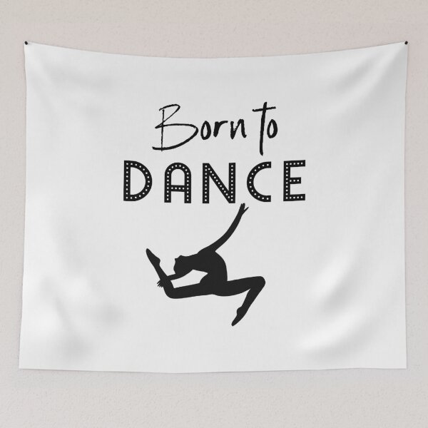 Item preview, Born To Dance Quote / Love Dancing Silhouette Dancer Graphic design designed and sold by CreatedByHeidi.