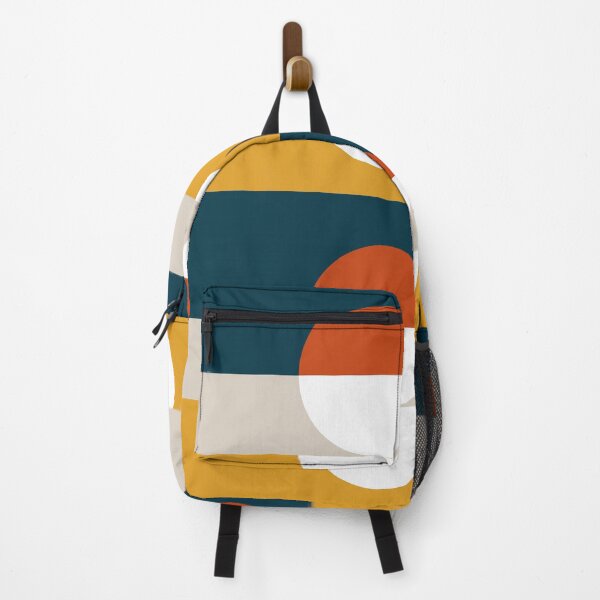 Item preview, Geometric Minimal Sunset Sunrise Pattern Bauhaus mid-century dark sky designed and sold by Yellow-Studio.