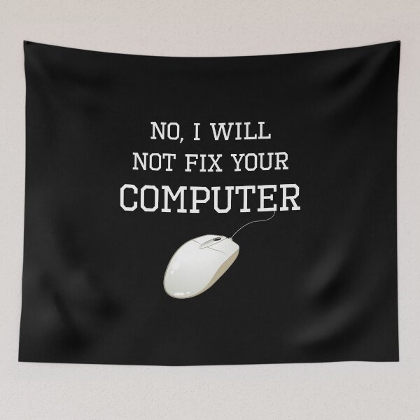 Item preview, No I Will Not Fix Your Computer designed and sold by PrintPress.