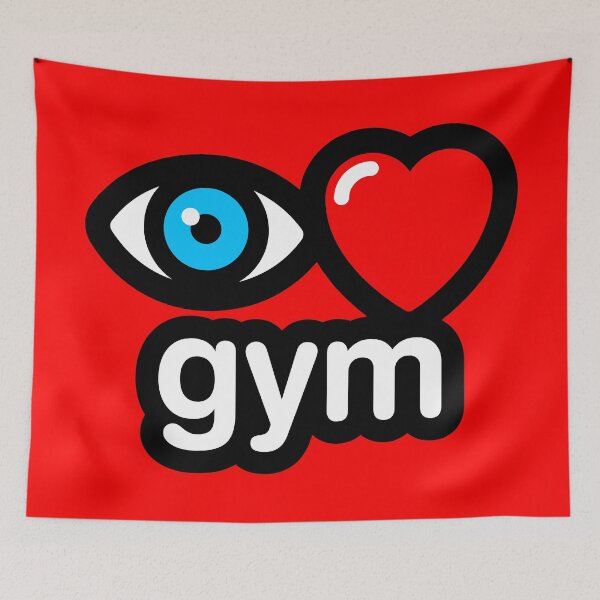 Item preview, i love gym (red) designed and sold by MisterSquid.
