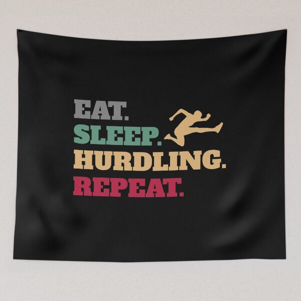 Item preview, Eat Sleep Hurdling Repeat designed and sold by Salvadax.