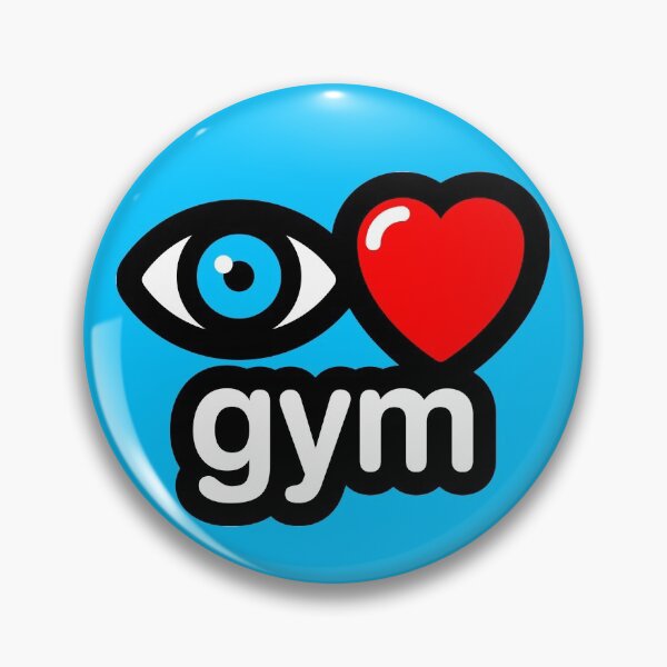 Item preview, i love gym (blue) designed and sold by MisterSquid.