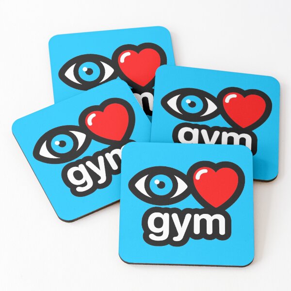 Item preview, i love gym (blue) designed and sold by MisterSquid.