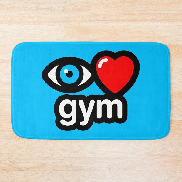 Item preview, i love gym (blue) designed and sold by MisterSquid.