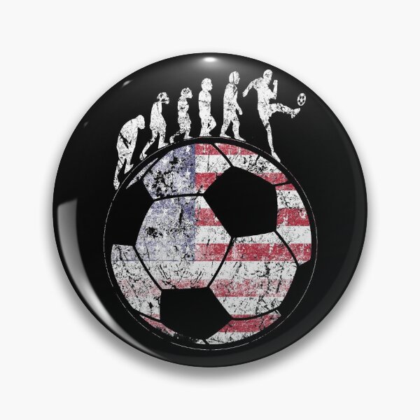 Item preview, Soccer Evolution American Flag on Soccer Ball T-Shirt designed and sold by Dubbra.