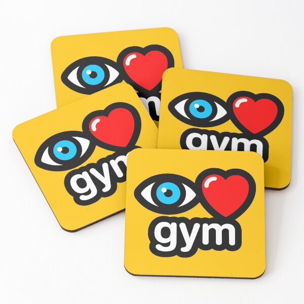 Item preview, i love gym (yellow) designed and sold by MisterSquid.
