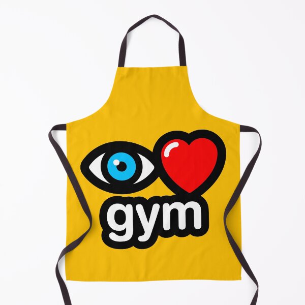 Item preview, i love gym (yellow) designed and sold by MisterSquid.
