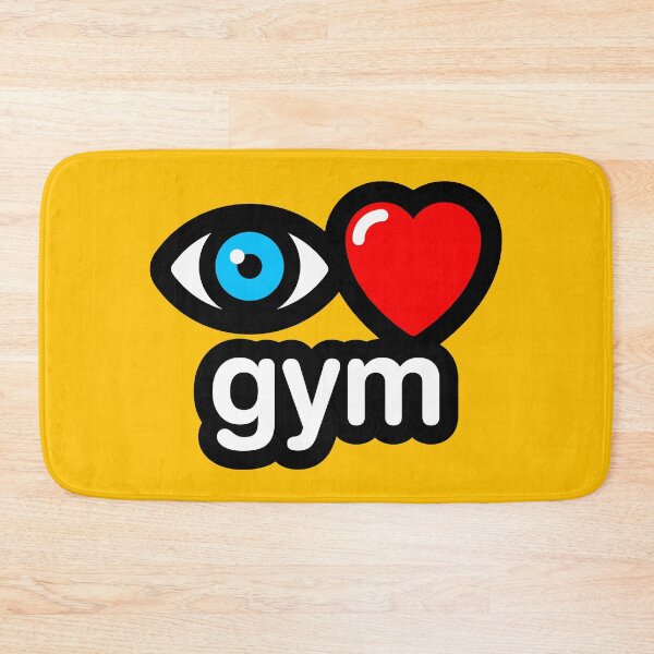 Item preview, i love gym (yellow) designed and sold by MisterSquid.