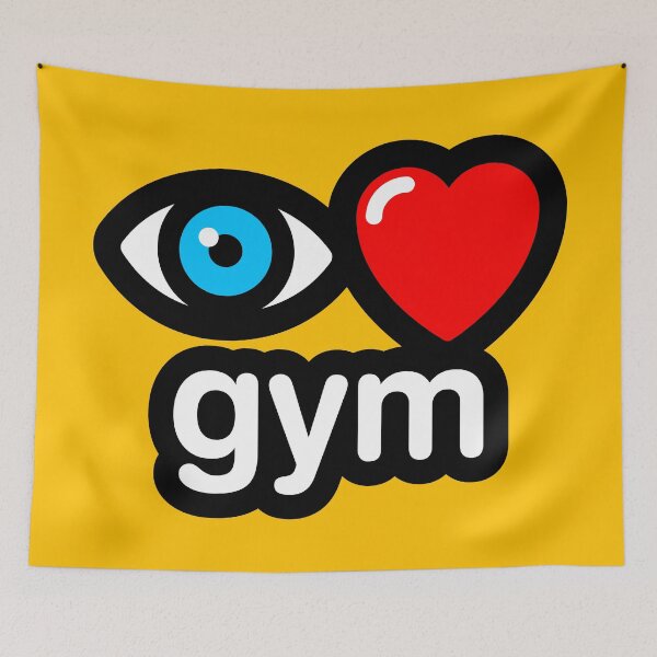 Item preview, i love gym (yellow) designed and sold by MisterSquid.