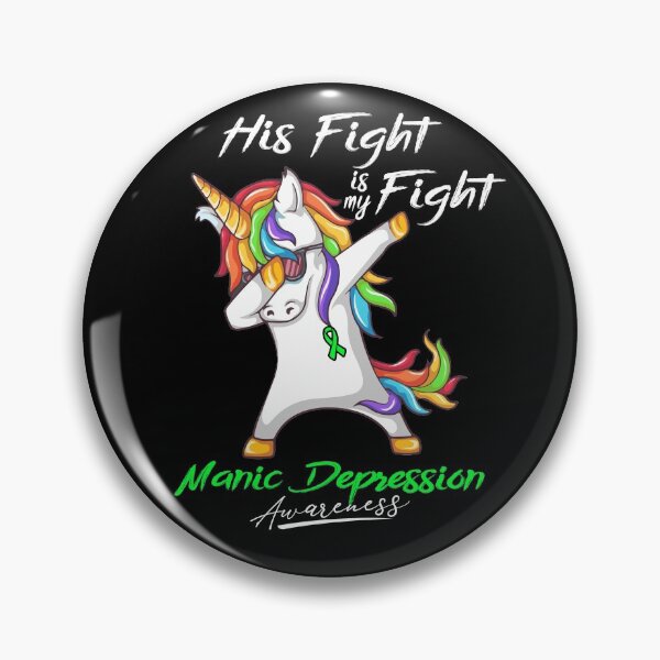 Item preview, Unicorn His Fight Is My Fight Manic Depression Awareness designed and sold by rechardtee.