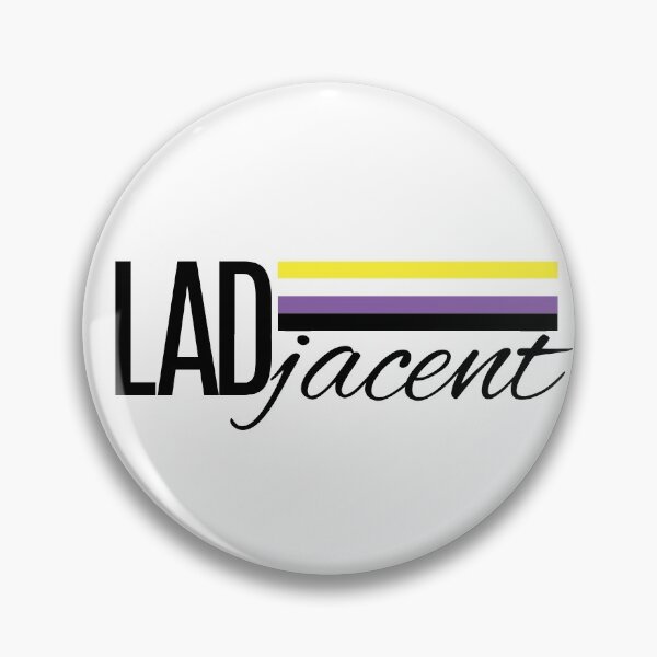 Item preview, LADjacent (non-binary, black text) designed and sold by trickweiss.
