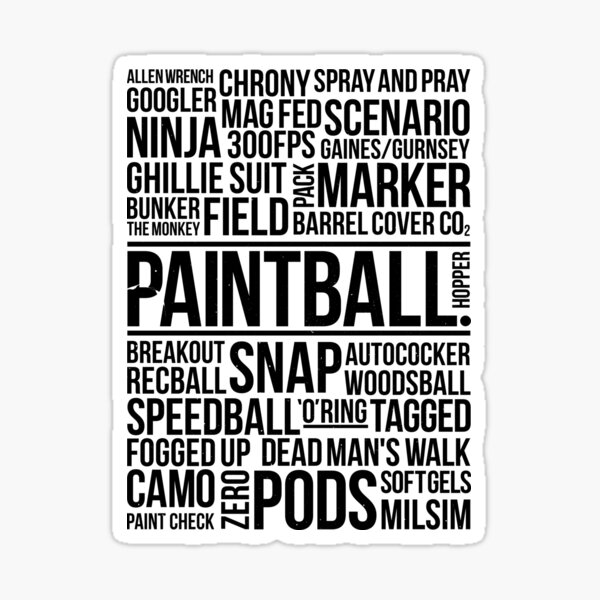 Vista previa del artículo con la obra «Mundo de Paintball!», diseñado y vendido por dtkindling.