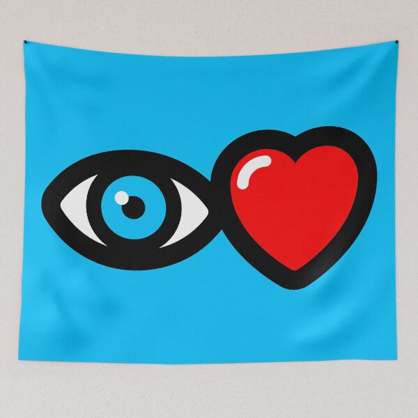 Item preview, i love … (blue) designed and sold by MisterSquid.