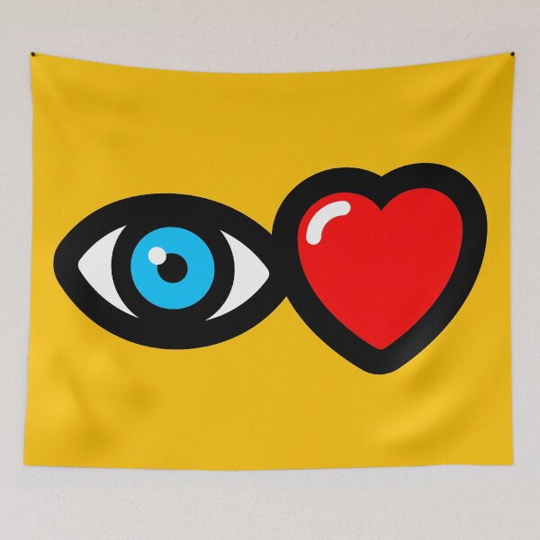 Item preview, i love … (yellow) designed and sold by MisterSquid.