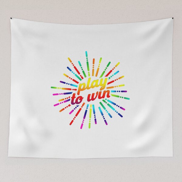 Item preview, Play To Win Motto designed and sold by RetroRobbo.