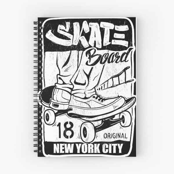Item preview, skate board new york city white designed and sold by cremadesign.