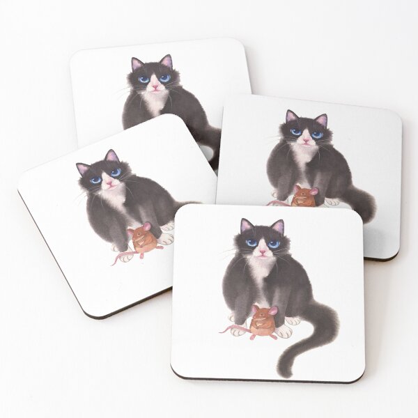 Item preview, Chubby Tuxedo cat designed and sold by Kaoryn Chan.