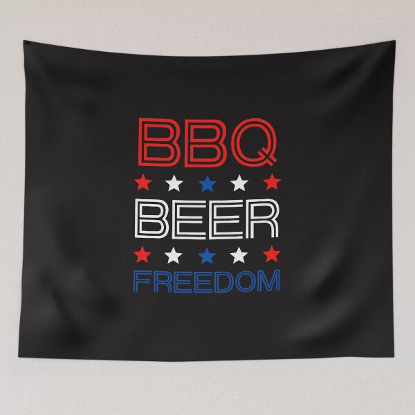 Item preview, bbq beer freedom 4th of july, BBQ Beer Freedom America USA Party 4th of July Gift designed and sold by sirina2796.