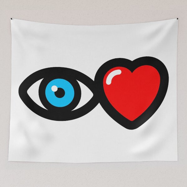 Item preview, "i love …” stylised graphic logo designed and sold by MisterSquid.