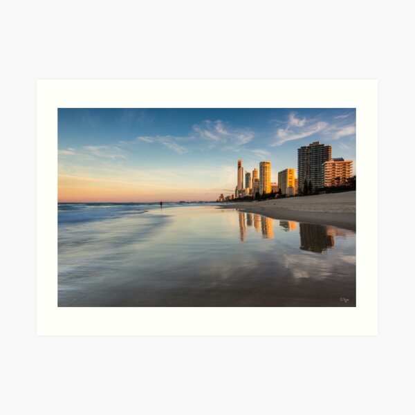 Surfers Paradise Sunset Art Print