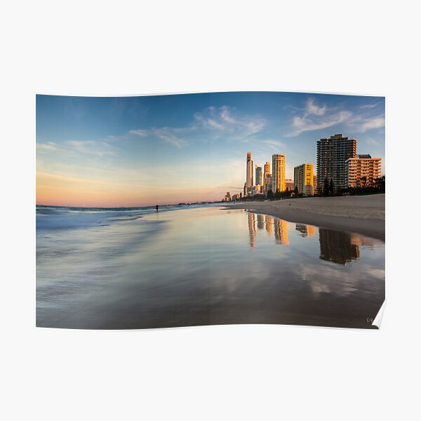 Surfers Paradise Sunset Poster