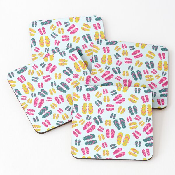 Item preview, Fun flip flop pattern in bright colours designed and sold by designair.