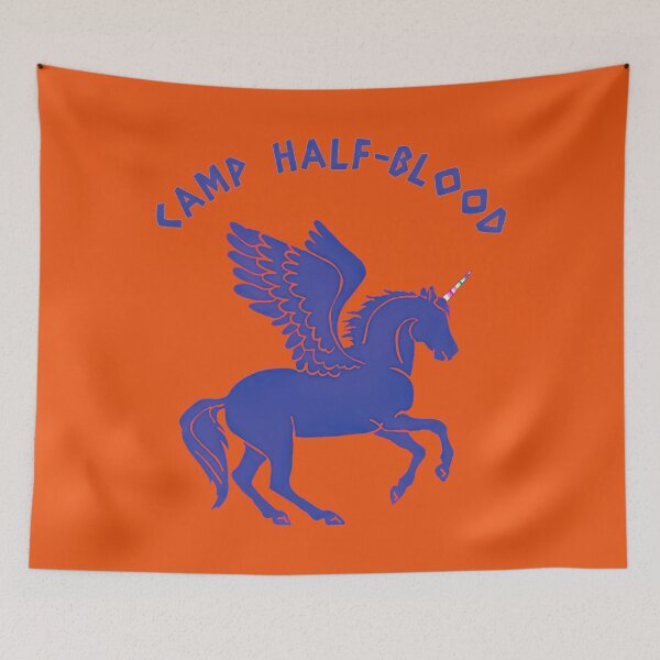 Item preview, Graphics Blue Unicorn Camp Half Blood designed and sold by NettlesCampHalf.