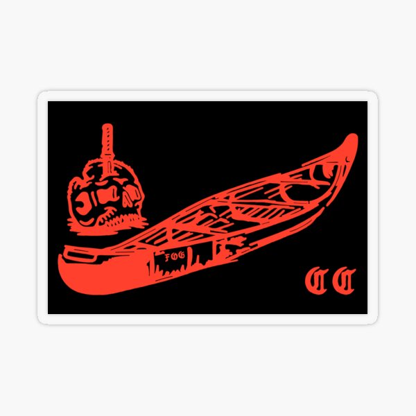 FOG Canoe Patch - Red GBRS WRMFZY Transparent Sticker