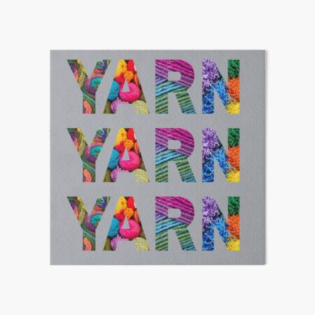 World Of Yarn Art Board Print