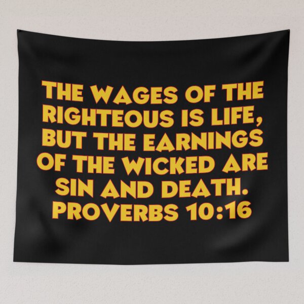 Item preview, Bible Verse Proverbs 10:16 designed and sold by Prayingwarrior.