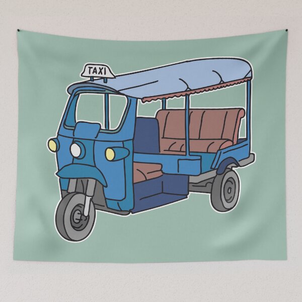Item preview, Blue Tuktuk. autorickshaw designed and sold by Berlin-T-Shirt.