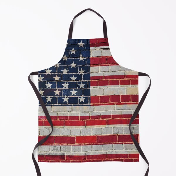 Item preview, America flag on a brick wall designed and sold by steveball.