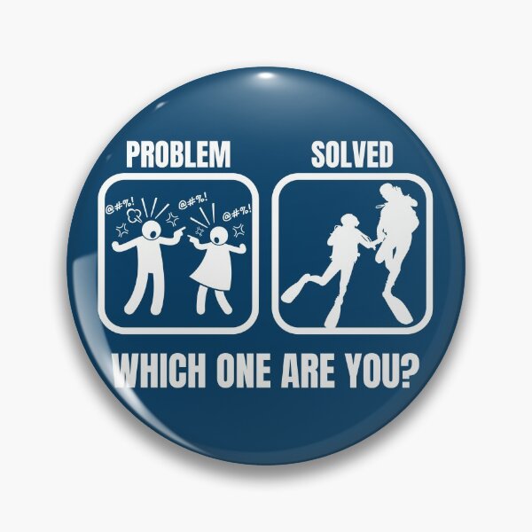 Item preview, Diving Buddy, Diver Couple, Problem & Solved designed and sold by StudioAquaLumos.