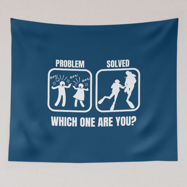 Item preview, Diving Buddy, Diver Couple, Problem & Solved designed and sold by StudioAquaLumos.