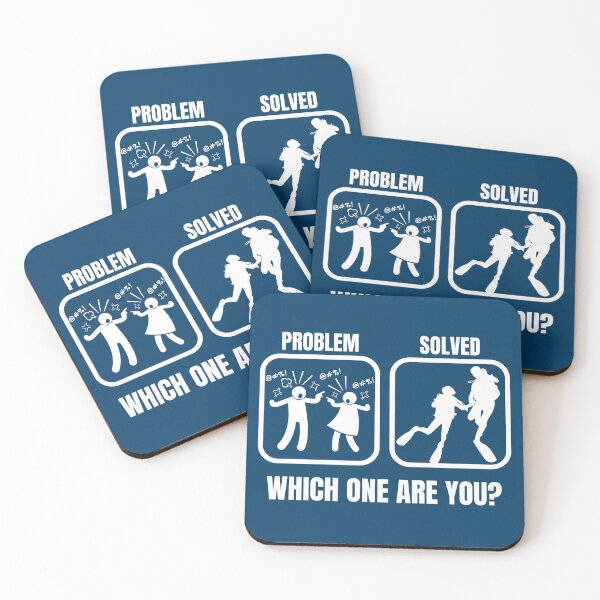 Item preview, Diving Buddy, Diver Couple, Problem & Solved designed and sold by StudioAquaLumos.