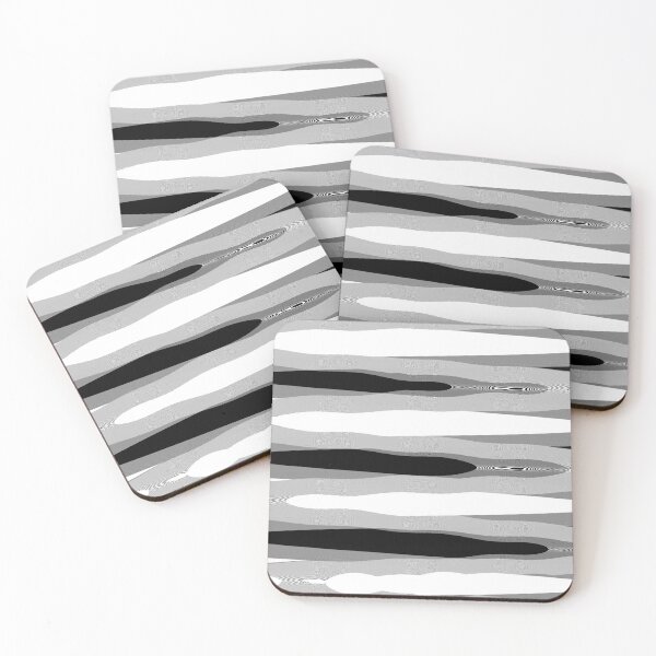 Item preview, Black and White Abstract Waves Pattern designed and sold by dass-art.